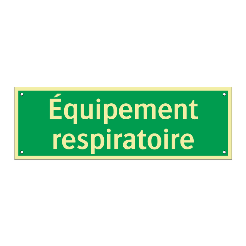 Équipement respiratoire
