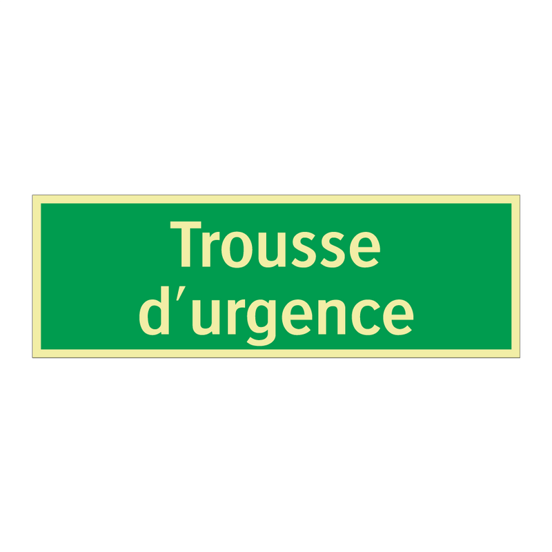 Trousse d'urgence