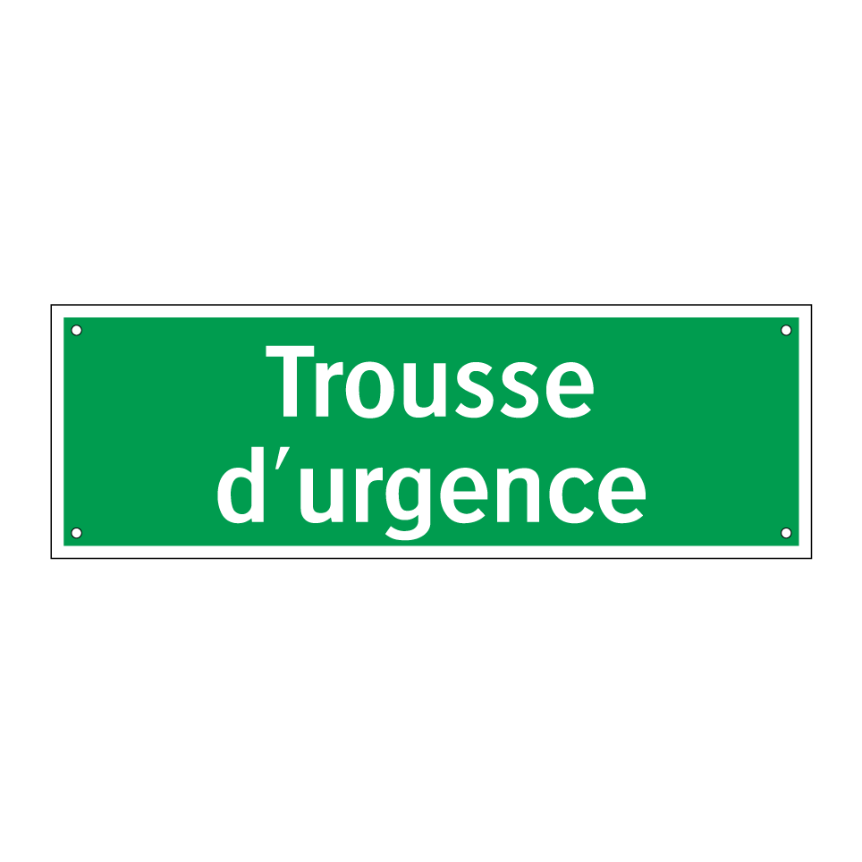 Trousse d'urgence