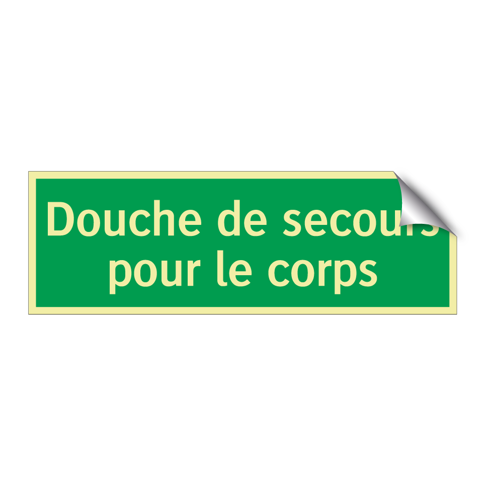 Douche de secours pour le corps