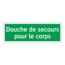 Douche de secours pour le corps