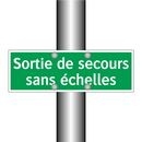Sortie de secours sans échelles