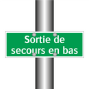 Sortie de secours en bas