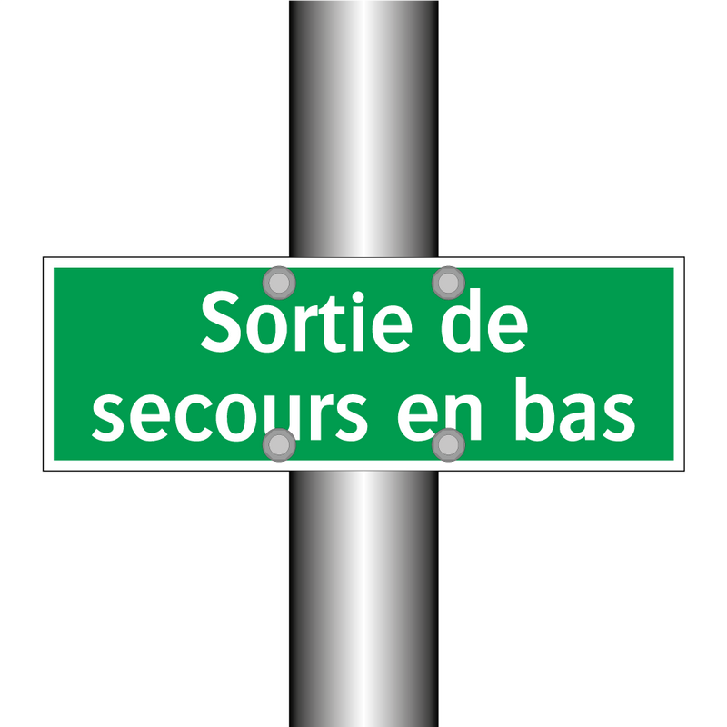 Sortie de secours en bas