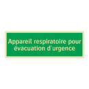 Appareil respiratoire pour évacuation d'urgence