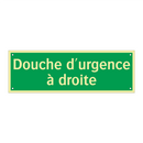 Douche d'urgence à droite