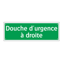 Douche d'urgence à droite