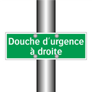 Douche d'urgence à droite