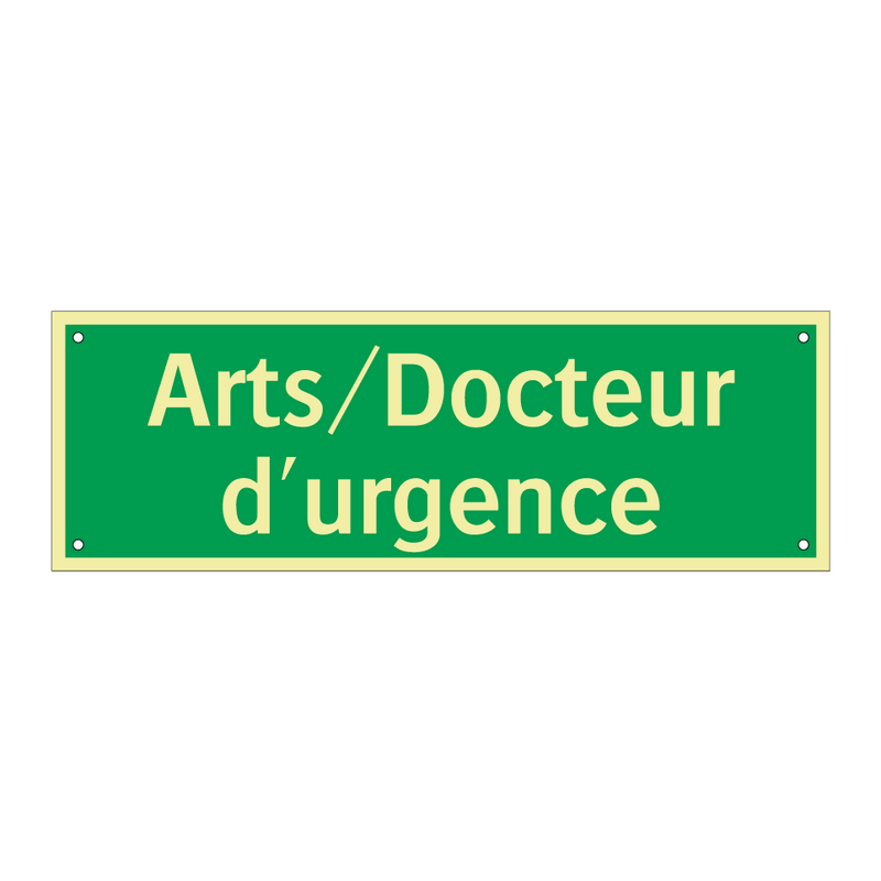 Arts/Docteur d'urgence