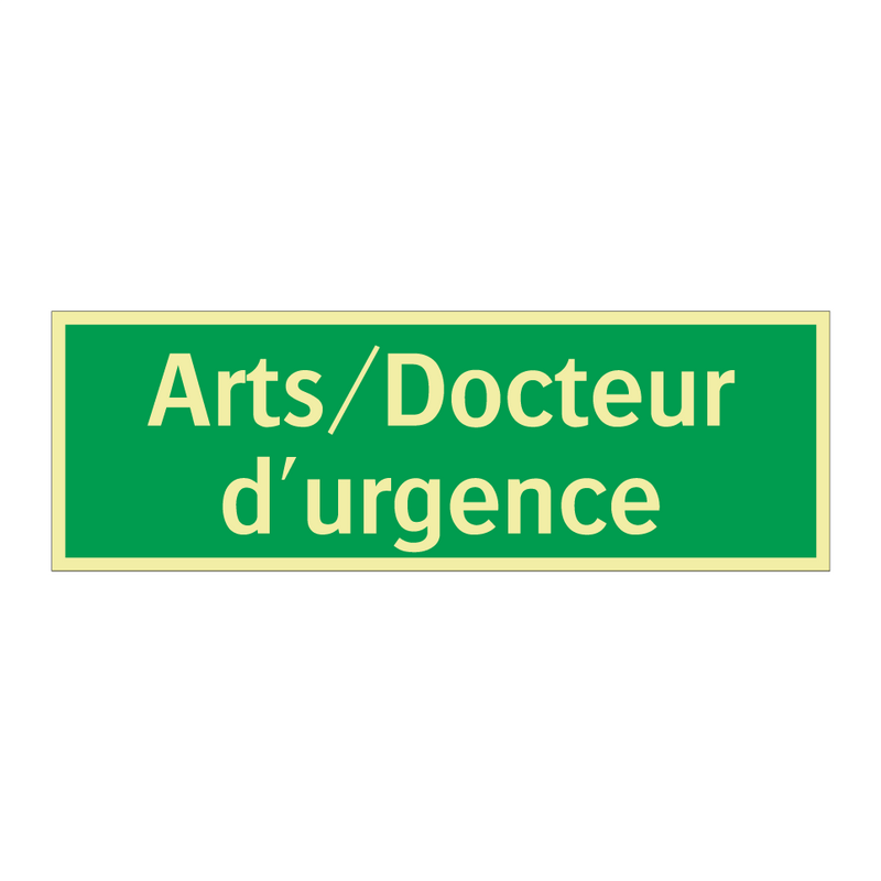 Arts/Docteur d'urgence
