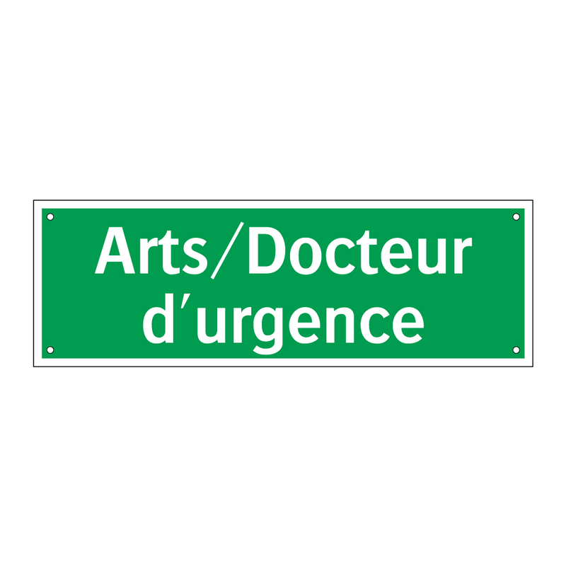 Arts/Docteur d'urgence
