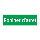 Robinet d'arrêt