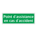 Point d'assistance en cas d'accident