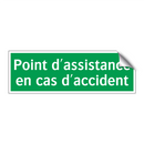 Point d'assistance en cas d'accident