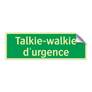 Talkie-walkie d'urgence