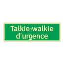 Talkie-walkie d'urgence