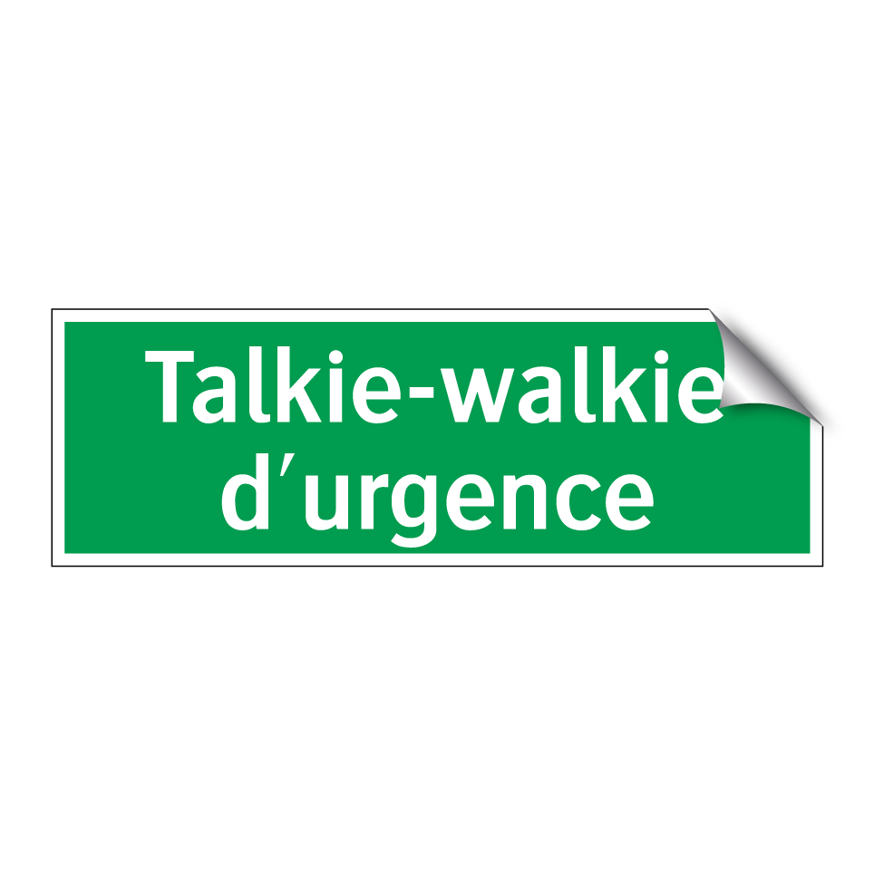 Talkie-walkie d'urgence