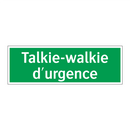 Talkie-walkie d'urgence