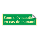 Zone d'évacuation en cas de tsunami