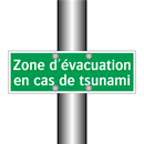 Zone d'évacuation en cas de tsunami