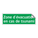 Zone d'évacuation en cas de tsunami
