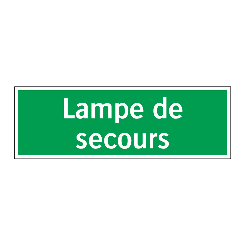 Lampe de secours