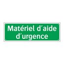 Matériel d'aide d'urgence