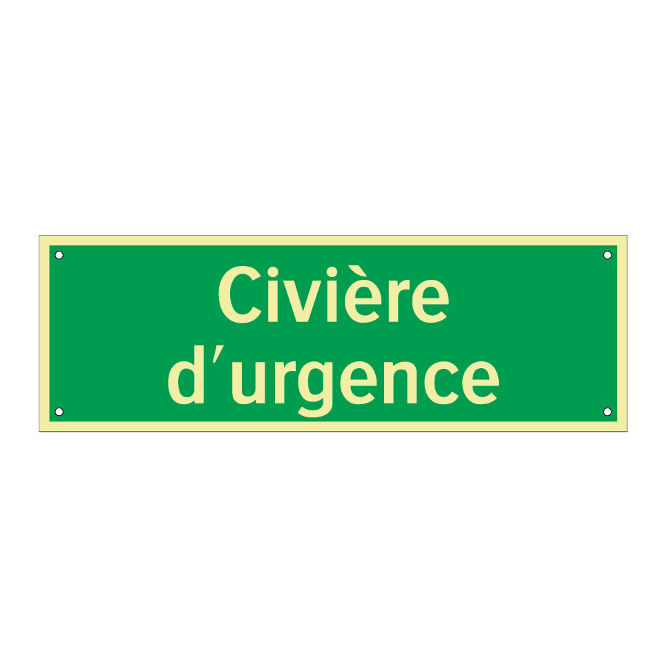 Civière d'urgence