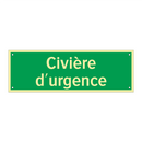 Civière d'urgence