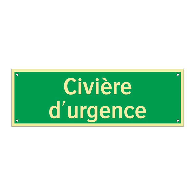 Civière d'urgence
