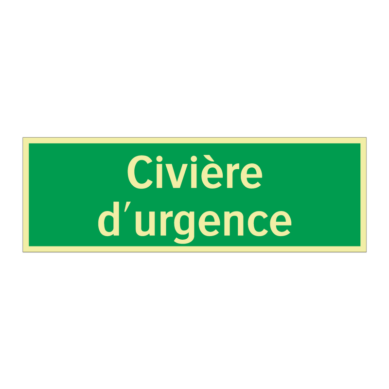 Civière d'urgence