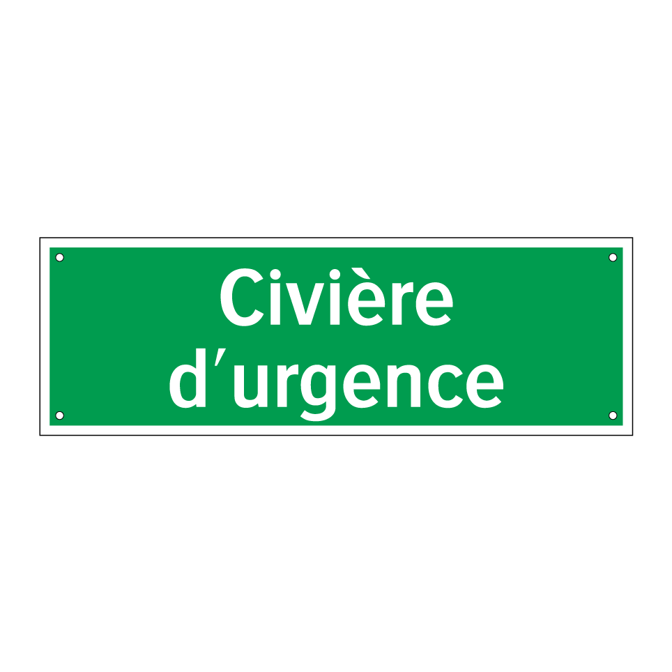 Civière d'urgence