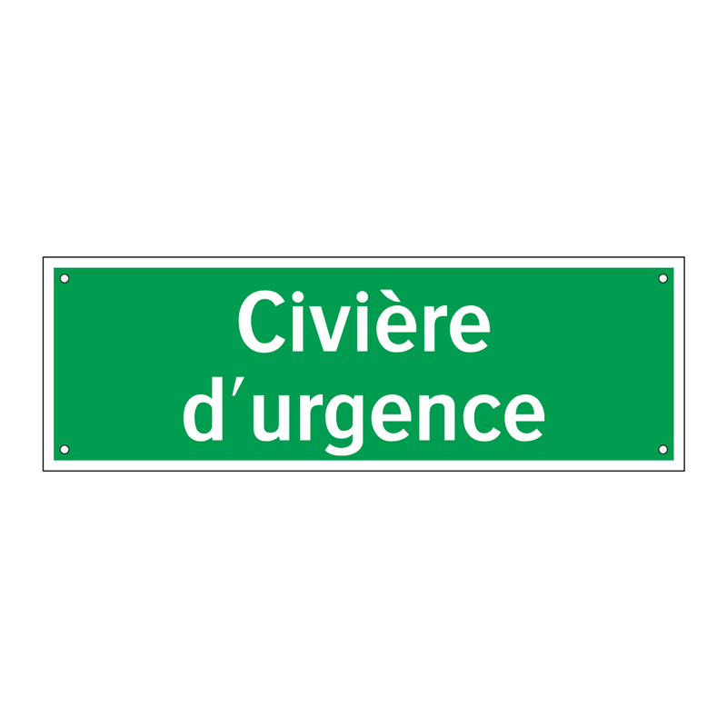 Civière d'urgence