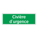 Civière d'urgence