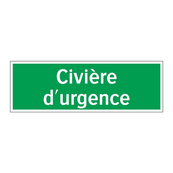 Civière d'urgence