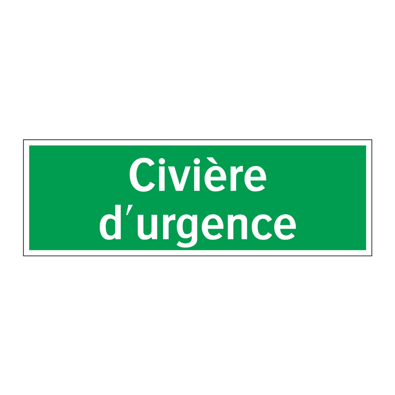 Civière d'urgence
