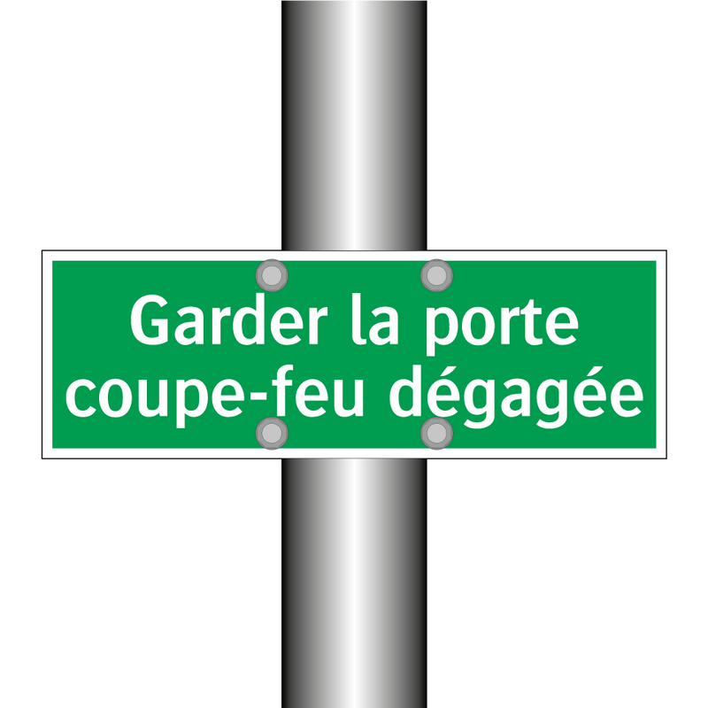 Garder la porte coupe-feu dégagée