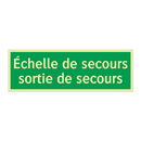 Échelle de secours sortie de secours