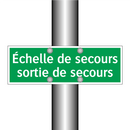 Échelle de secours sortie de secours