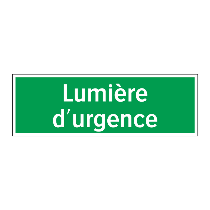 Lumière d'urgence