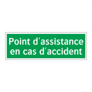 Point d'assistance en cas d'accident