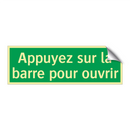 Appuyez sur la barre pour ouvrir