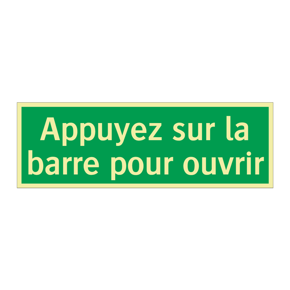 Appuyez sur la barre pour ouvrir
