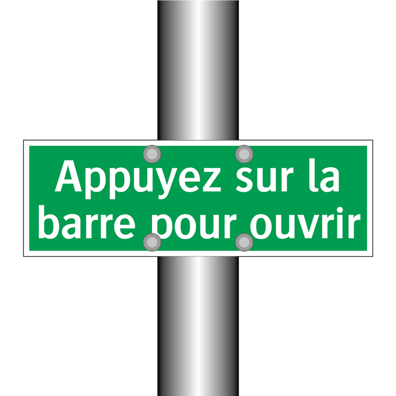 Appuyez sur la barre pour ouvrir