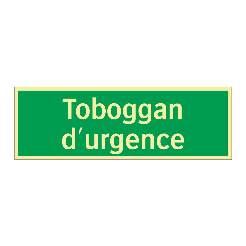 Toboggan d'urgence