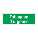 Toboggan d'urgence