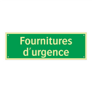 Fournitures d'urgence