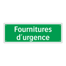 Fournitures d'urgence