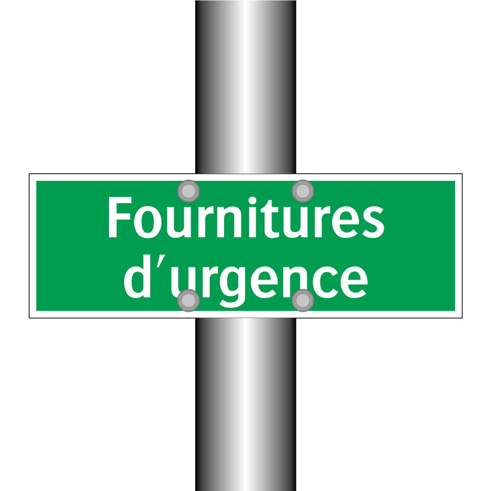 Fournitures d'urgence