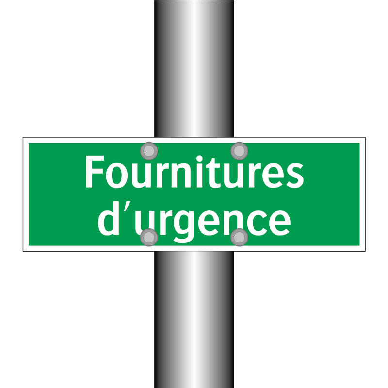 Fournitures d'urgence